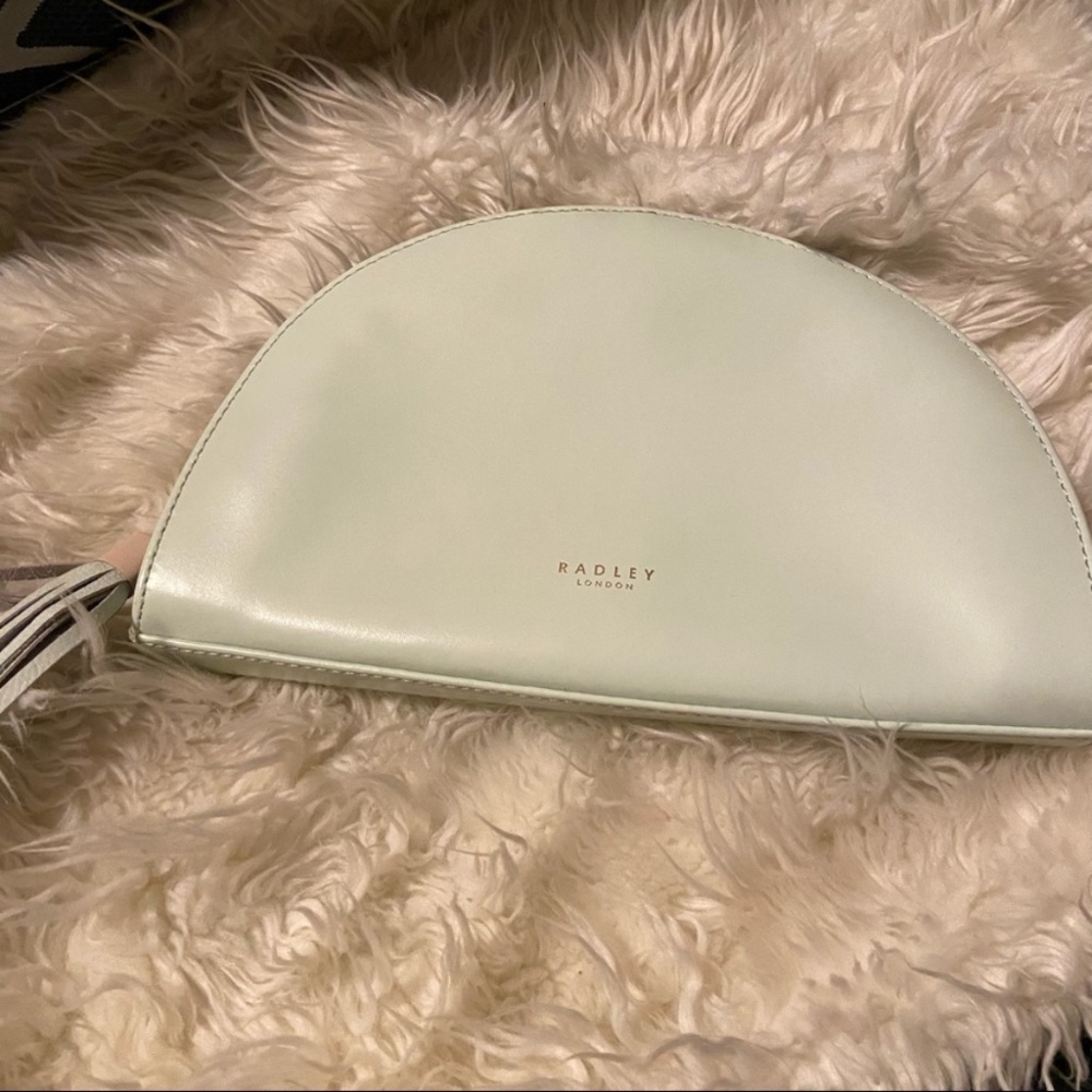 Radley London half moon place leather clutch bag